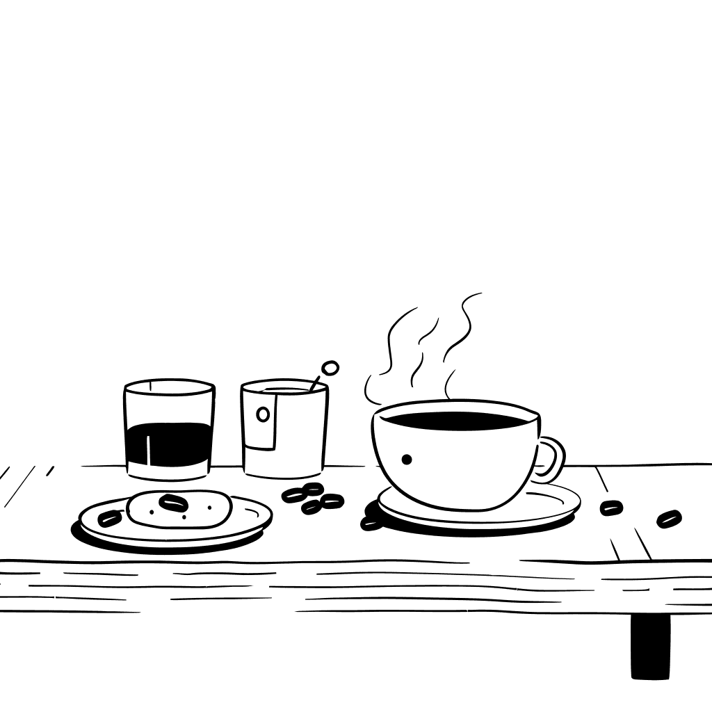 Premium coffee beans and brewing equipment